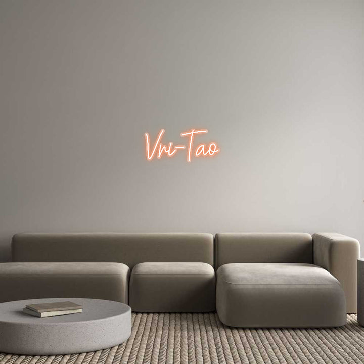 Customized Neon Sign: Vri-Tao