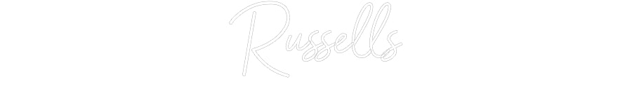 Customized Neon Sign: Russells