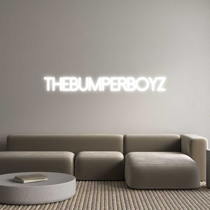 Customized Neon Sign: theBumperBoyz