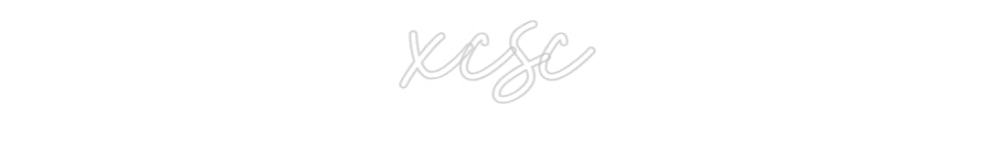 Customized Neon Sign: xcsc