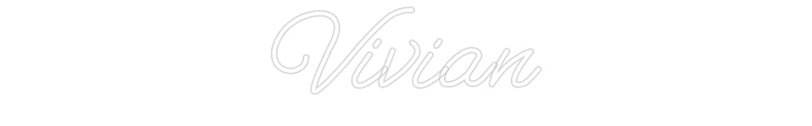 Customized Neon Sign: Vivian
