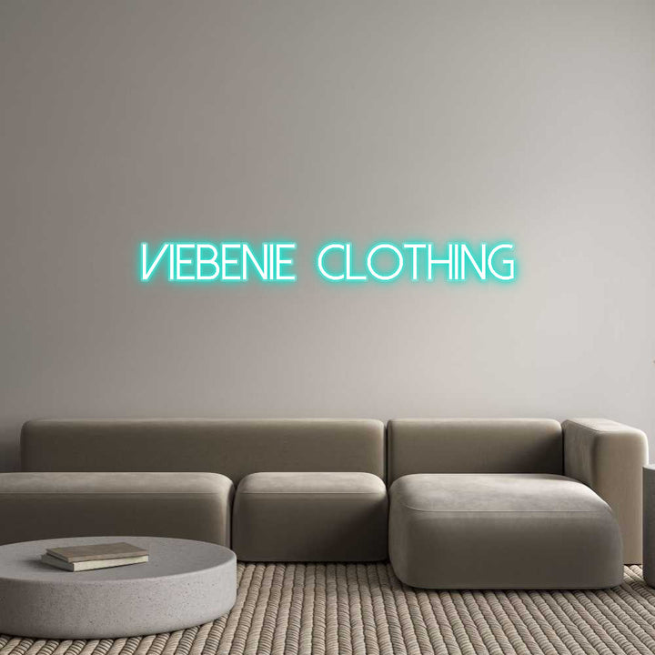 Customized Neon Sign: VieBenie Clot...