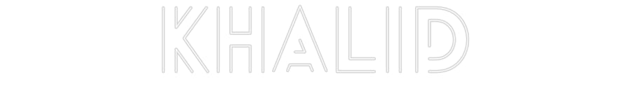 Customized Neon Sign: Khalid
