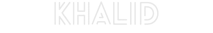 Customized Neon Sign: Khalid