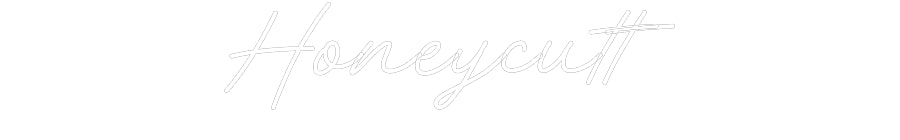 Customized Neon Sign: Honeycutt