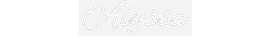 Customized Neon Sign: Alyssa