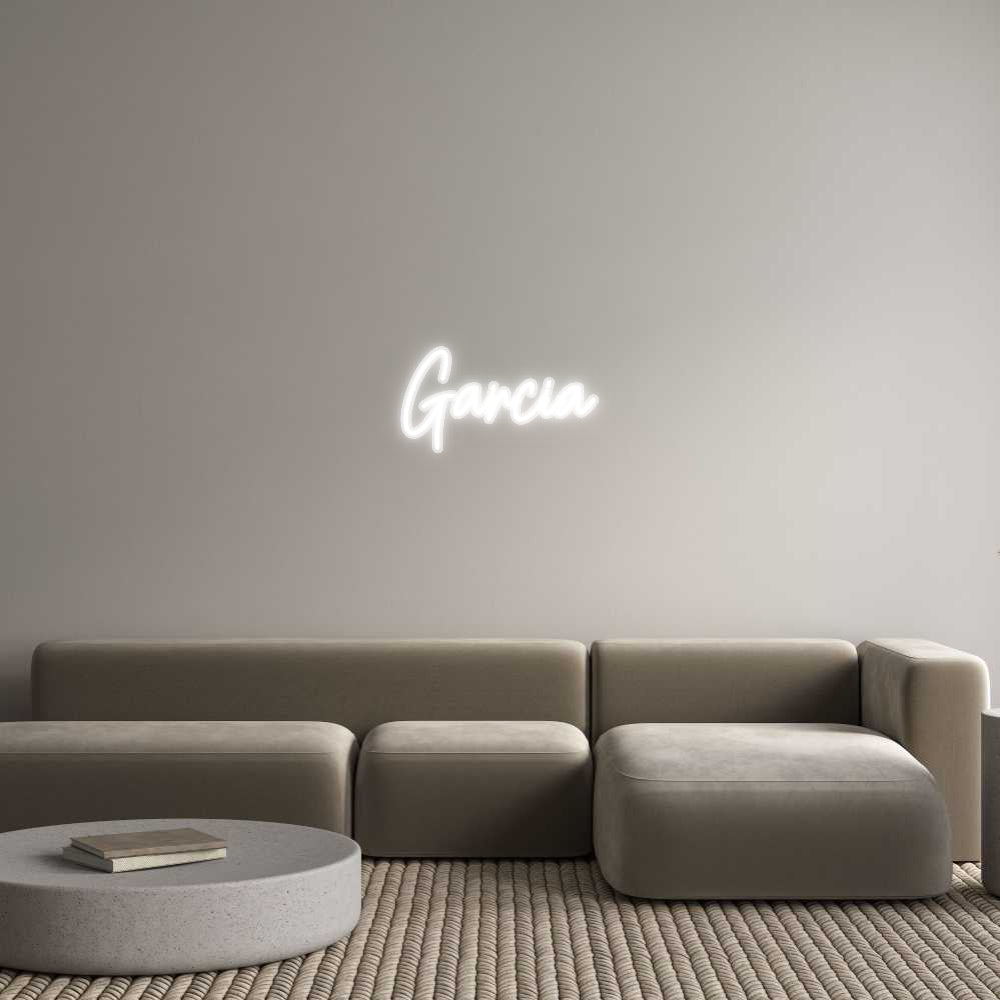 Customized Neon Sign: Garcia
