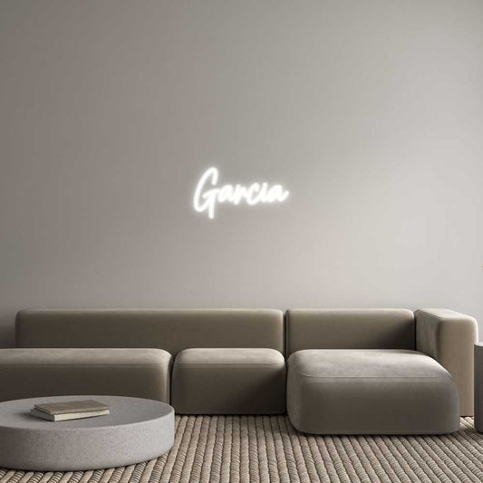 Customized Neon Sign: Garcia