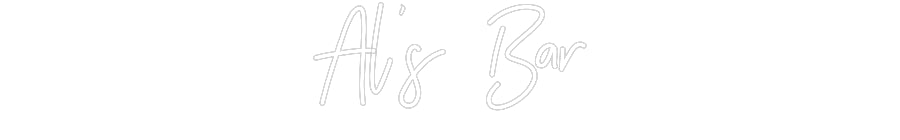 Customized Neon Sign: Al’s Bar