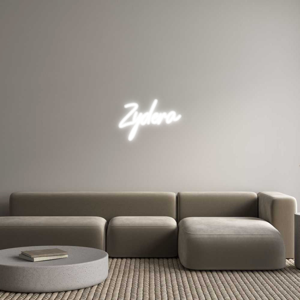 Customized Neon Sign: Zydera