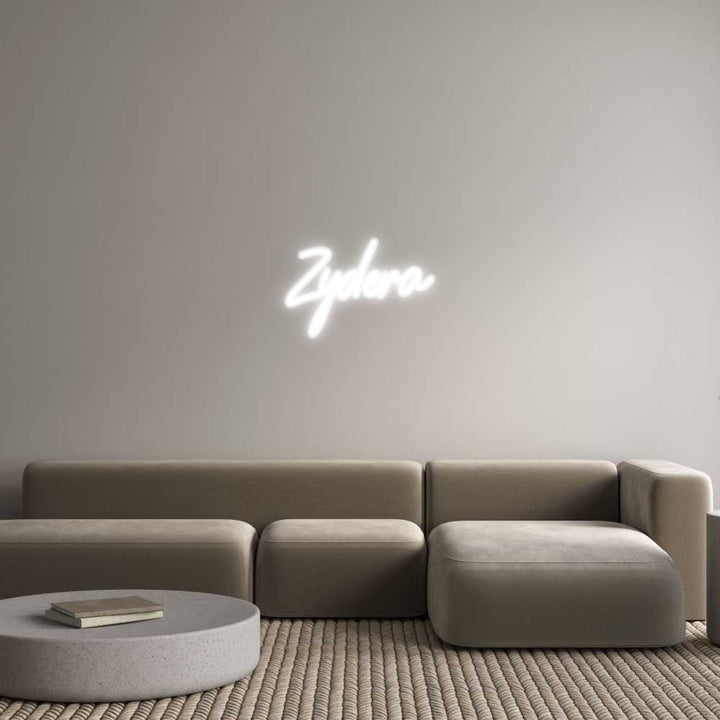 Customized Neon Sign: Zydera