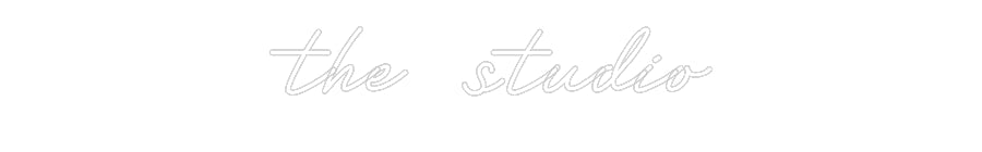 Customized Neon Sign: the studio