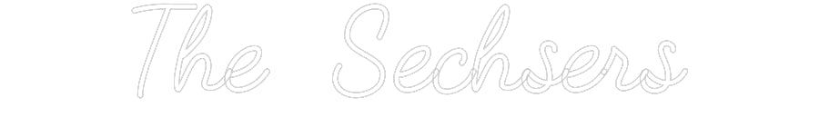 Customized Neon Sign: The Sechsers