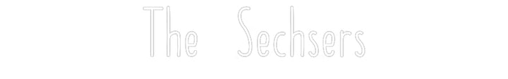 Customized Neon Sign: The Sechsers