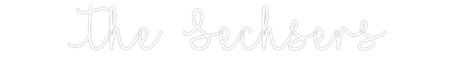 Customized Neon Sign: The Sechsers