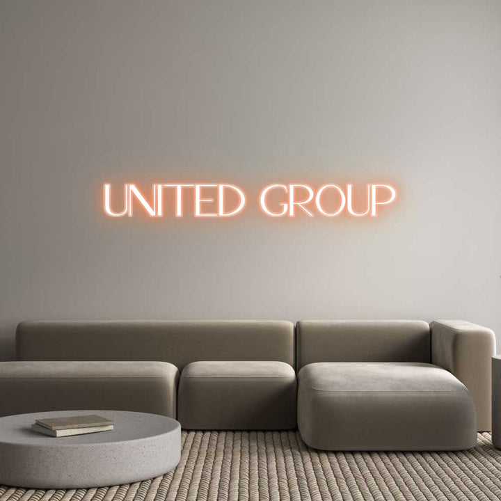 Customized Neon Sign: United Group