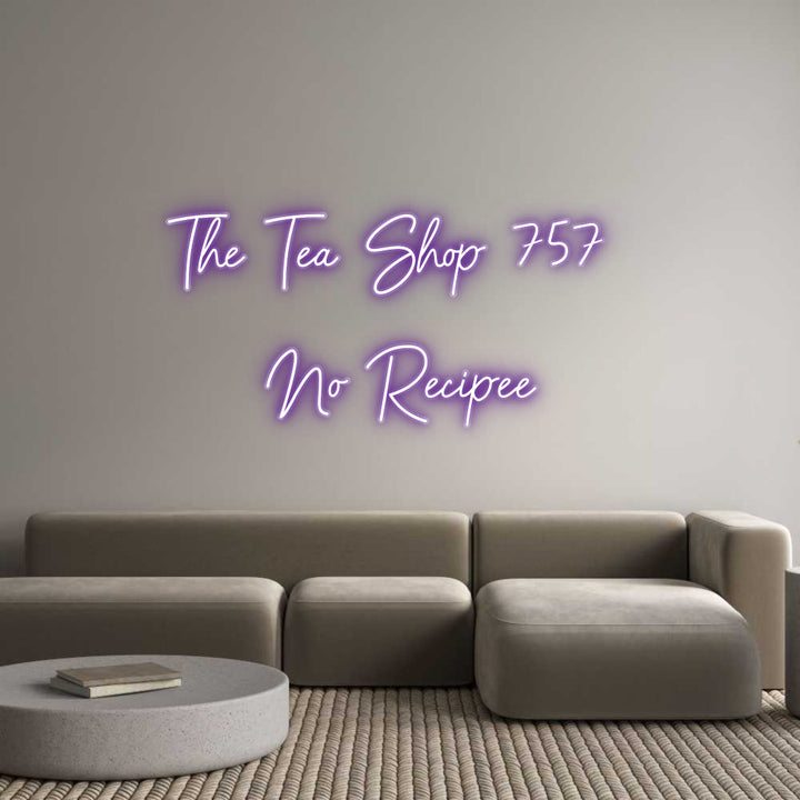 Customized Neon Sign: The Tea Shop ...