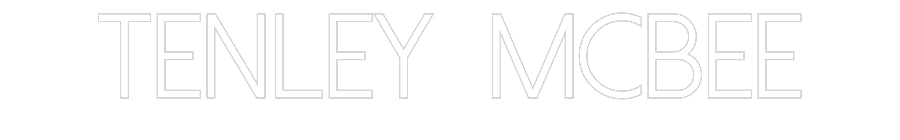 Customized Neon Sign: Tenley McBee