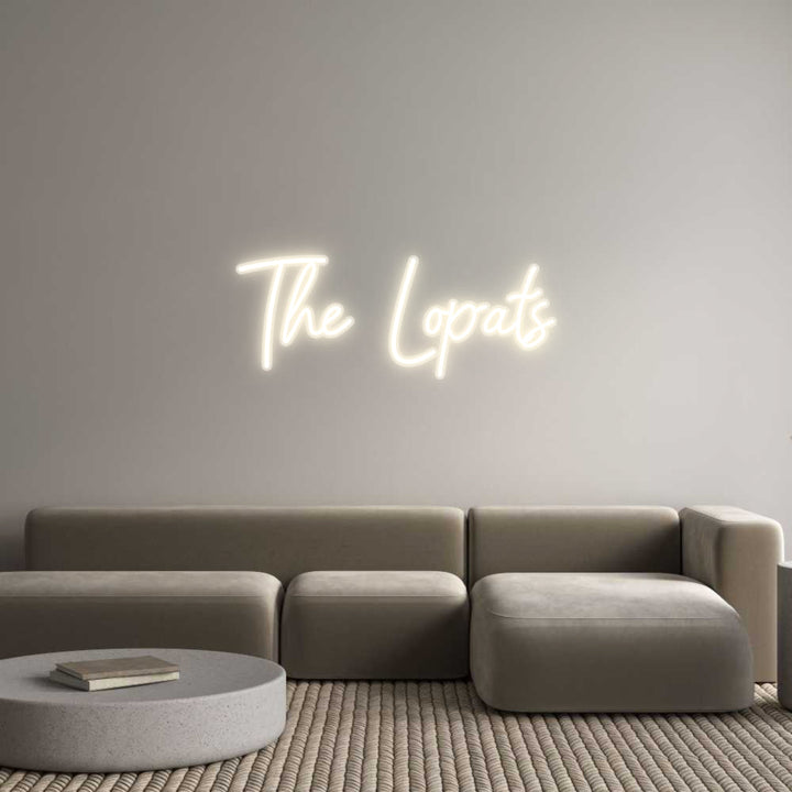 Customized Neon Sign: The Lopats