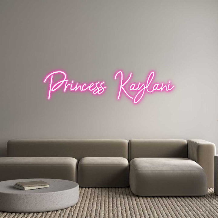 Customized Neon Sign: Princess Kayl...