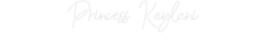 Customized Neon Sign: Princess Kayl...