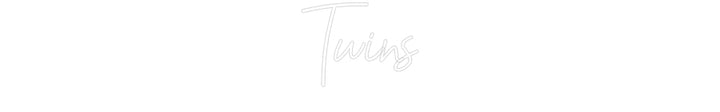 Customized Neon Sign: Twins
