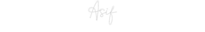 Customized Neon Sign: Asif