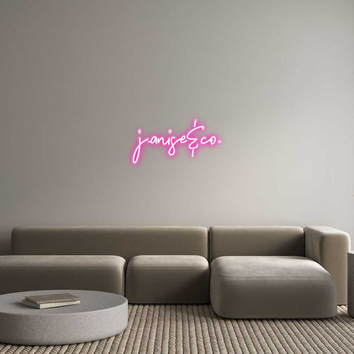 Customized Neon Sign: j.anise&co.