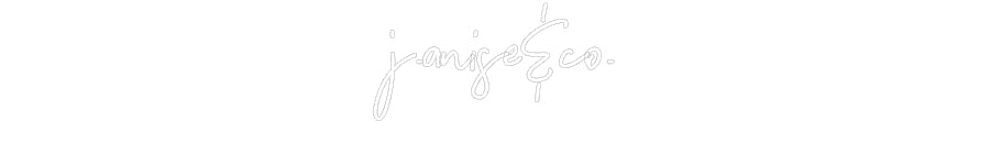 Customized Neon Sign: j.anise&co.