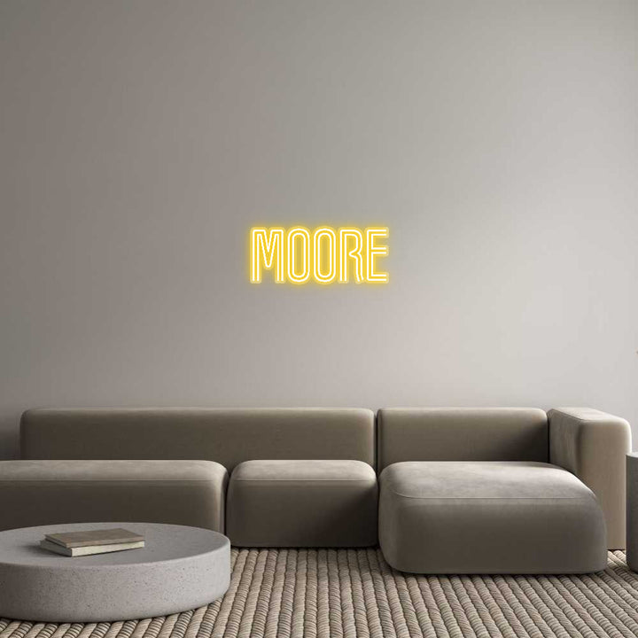Customized Neon Sign: Moore