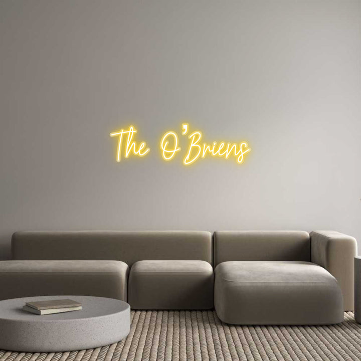 Customized Neon Sign: The O’Briens