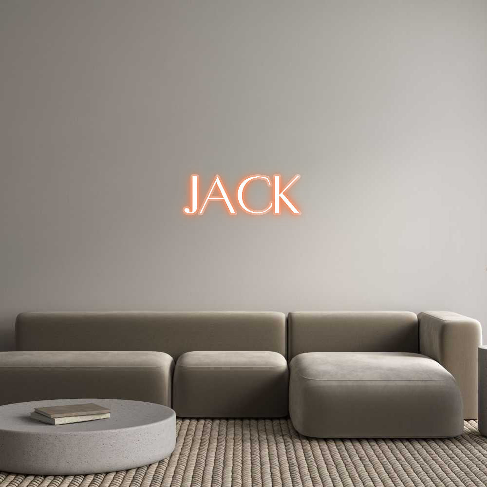 Customized Neon Sign: Jack