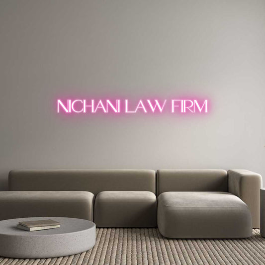 Customized Neon Sign: Nichani Law F...