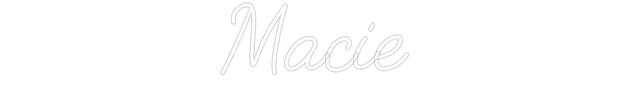 Customized Neon Sign: Macie