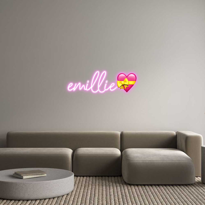 Customized Neon Sign: emillie💝