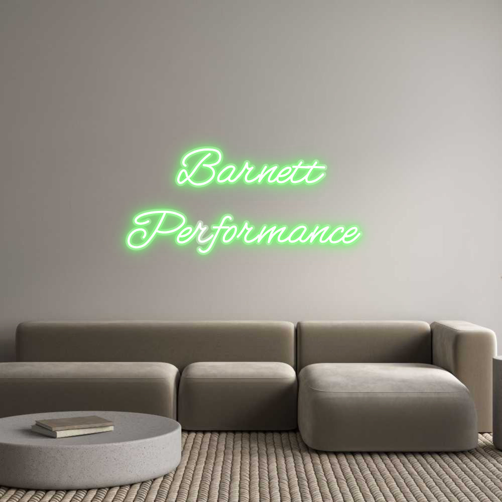 Customized Neon Sign: Barnett
Perf...