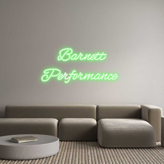 Customized Neon Sign: Barnett
Perf...