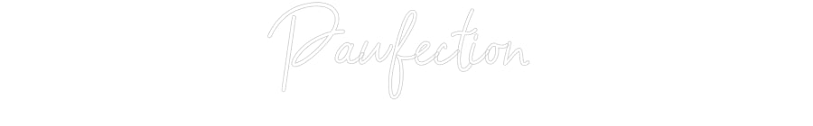 Customized Neon Sign: Pawfection