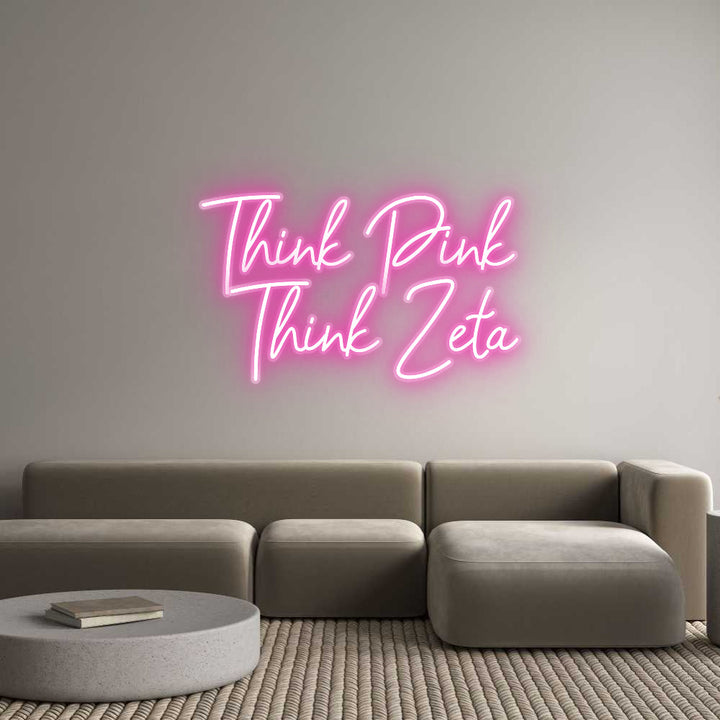 Customized Neon Sign: Think Pink
 ...