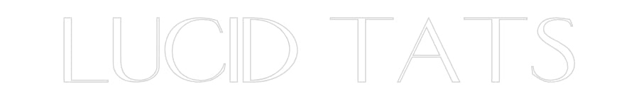 Customized Neon Sign: Lucid Tats