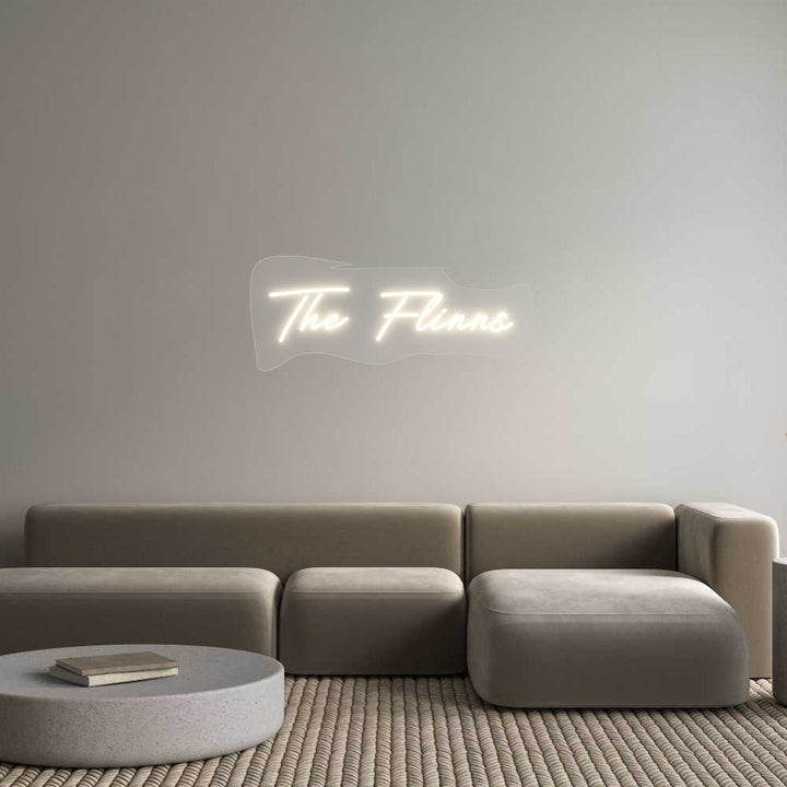 Customized Neon Sign: The Flinns