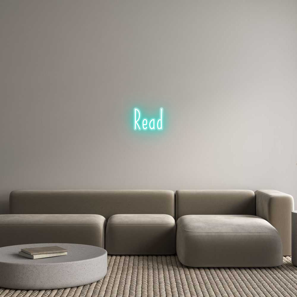 Customized Neon Sign: Read