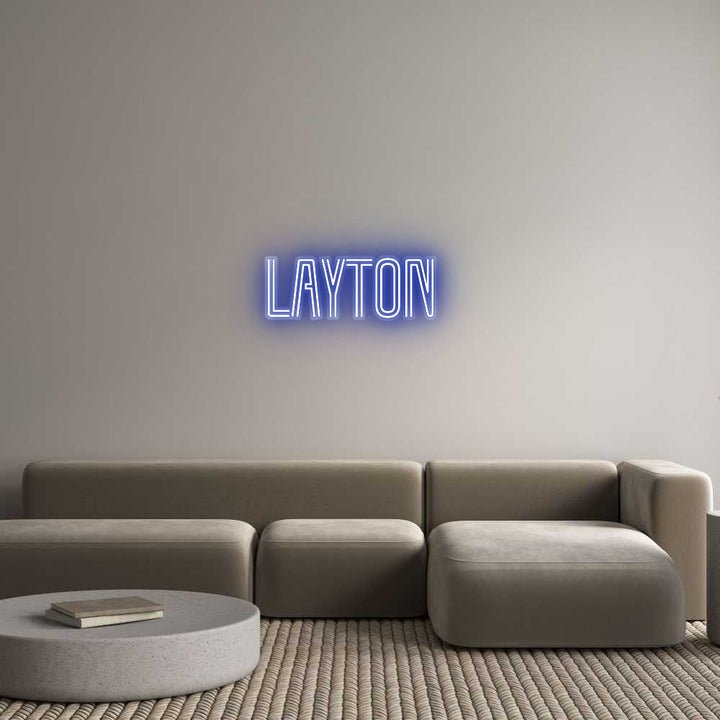 Customized Neon Sign: Layton