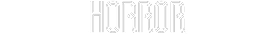 Customized Neon Sign: Horror