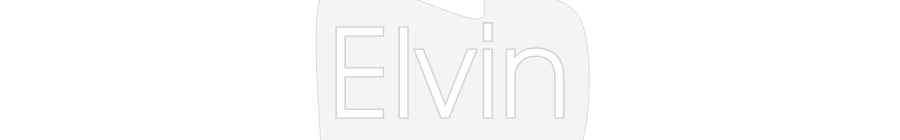 Customized Neon Sign: Elvin