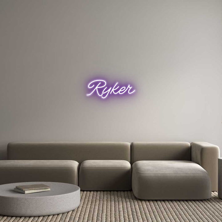 Customized Neon Sign: Ryker
