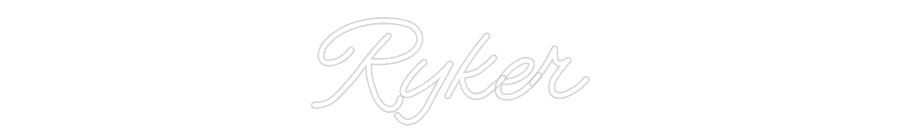 Customized Neon Sign: Ryker