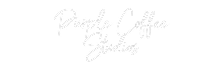 Customized Neon Sign: Purple Coffee...