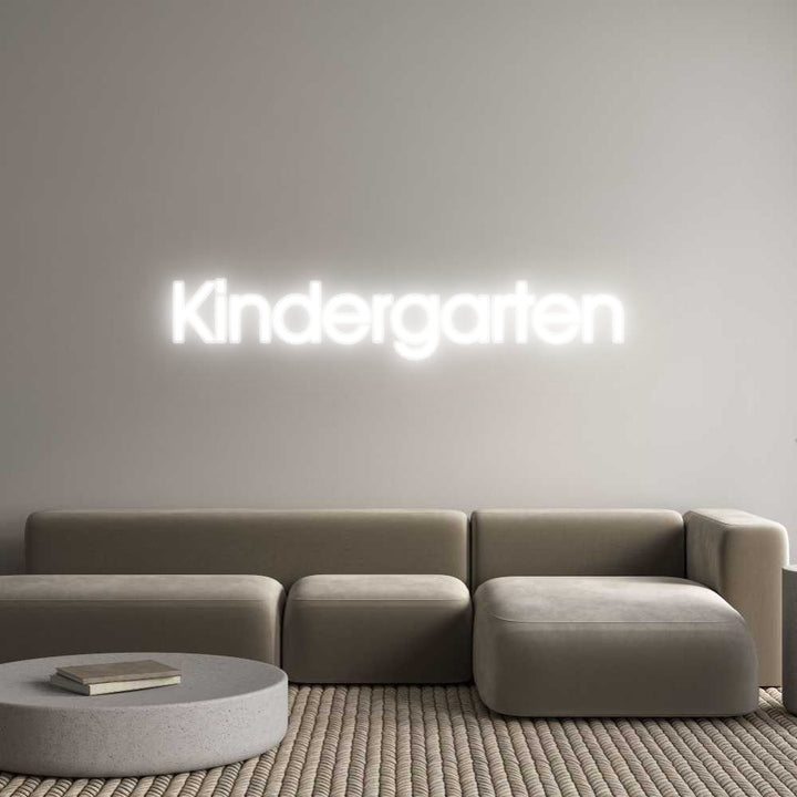Customized Neon Sign: Kindergarten