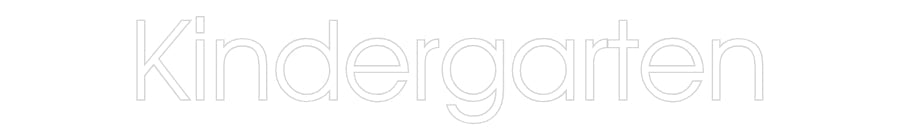 Customized Neon Sign: Kindergarten